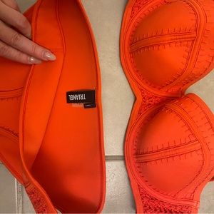 Triangl bright orange/red scuba bikini